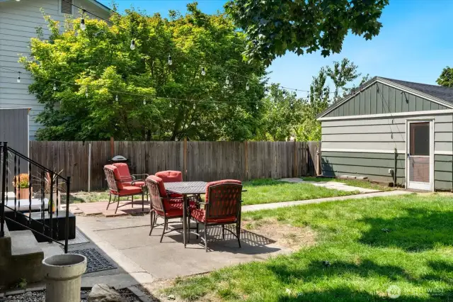 Backyard patio