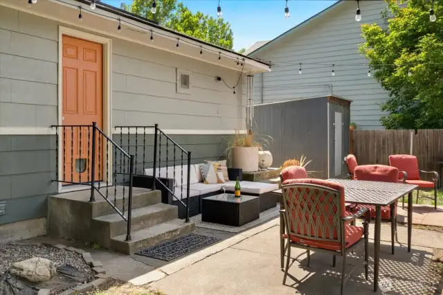 Patio - easily accessed from living room and kitchen