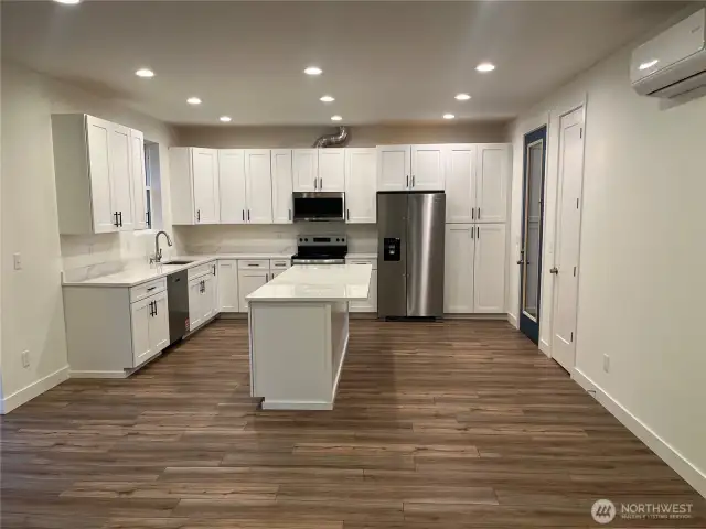 9-foot ceilings and 8 foot doors.