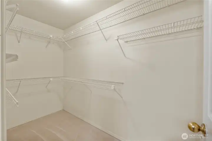 Large primary closet