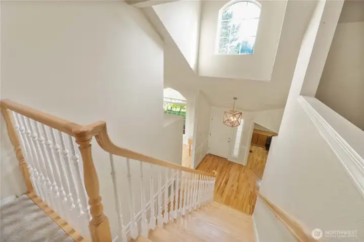 custom one of a kind staircase.