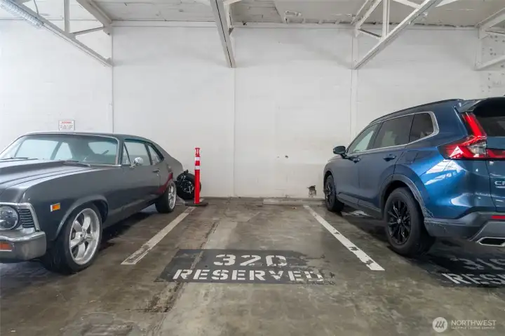 This is your covered parking spot