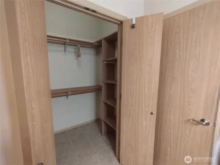 Check out the walk-in closet!