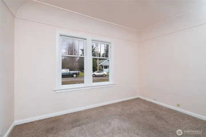 Bedroom 1 off living room. This was used as the primary bedroom.