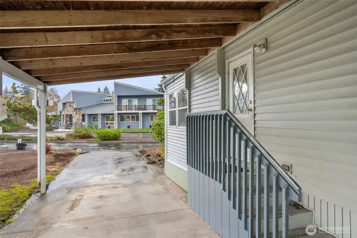 Carport and back porch