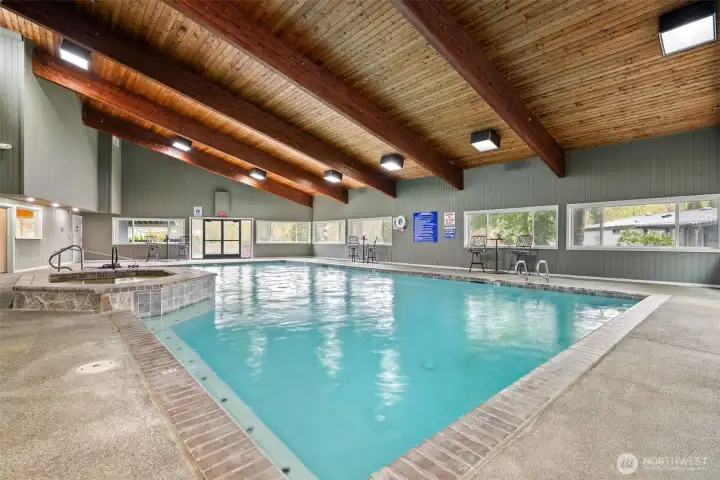 pool located in the clubhouse