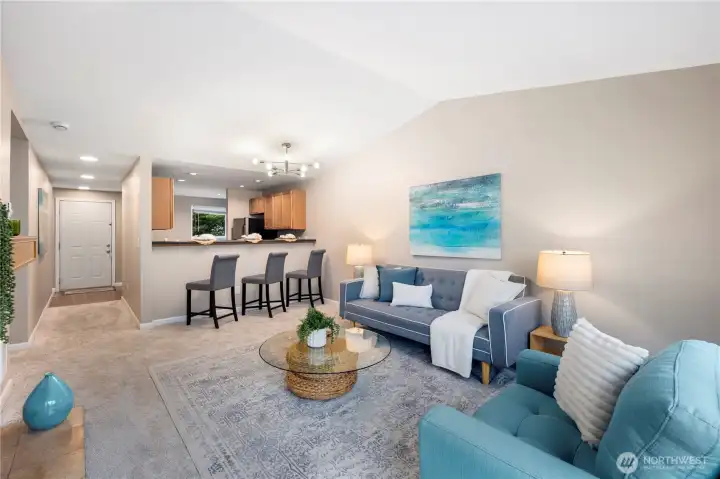 Open Concept Living area