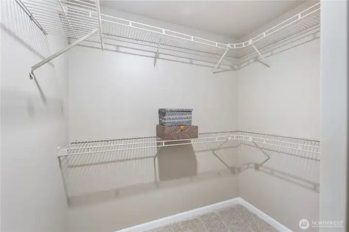 Primary suite boasts a large Walk in closet