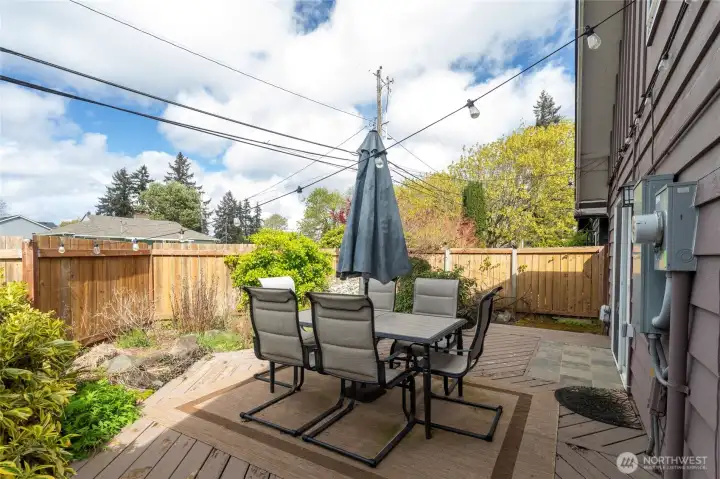 Private Deck off of the Dining room