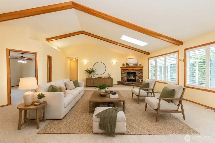 Living Room - Virtually staged