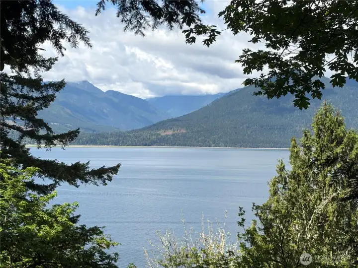 Views to the west of Dabob Bay and the Olympic Mountains.