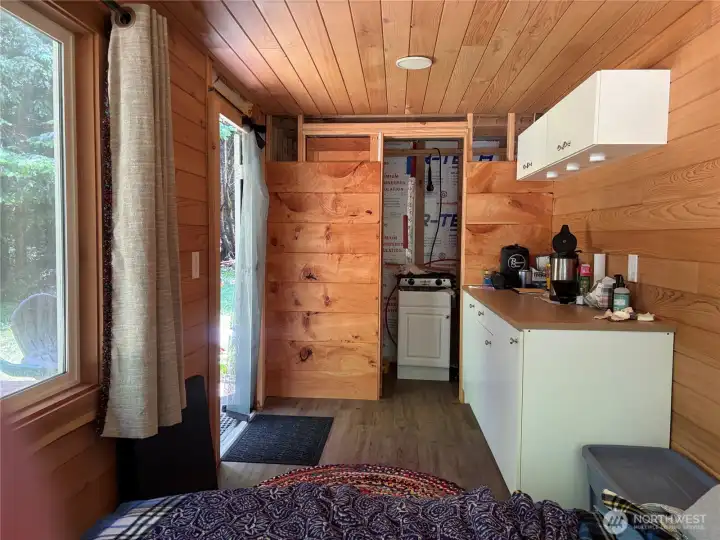 Custom cedar paneling!