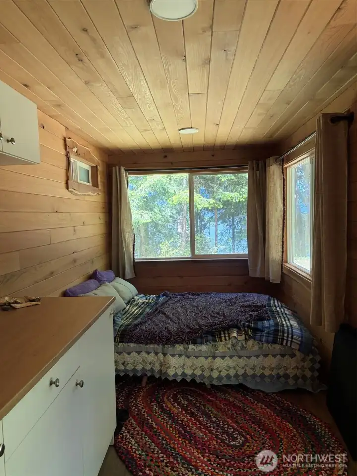 Small but functional space to just hang out.