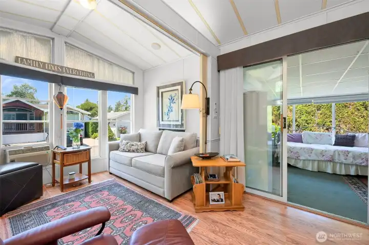 California room as "second bedroom"