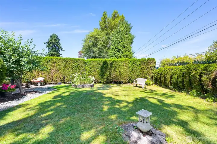 Huge yard for games, camping, fires, and fun!