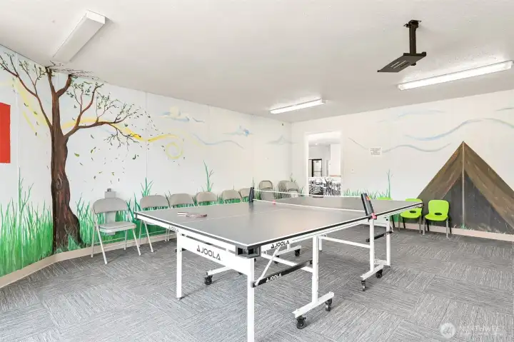 Just one of the rooms in the club house!