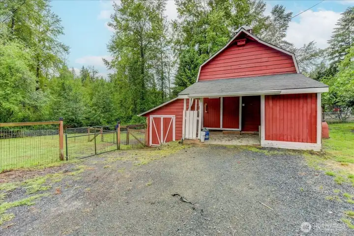 2 stall barn with tractor bay and hay loft 2 stall barn with tractor bay and hay loft
