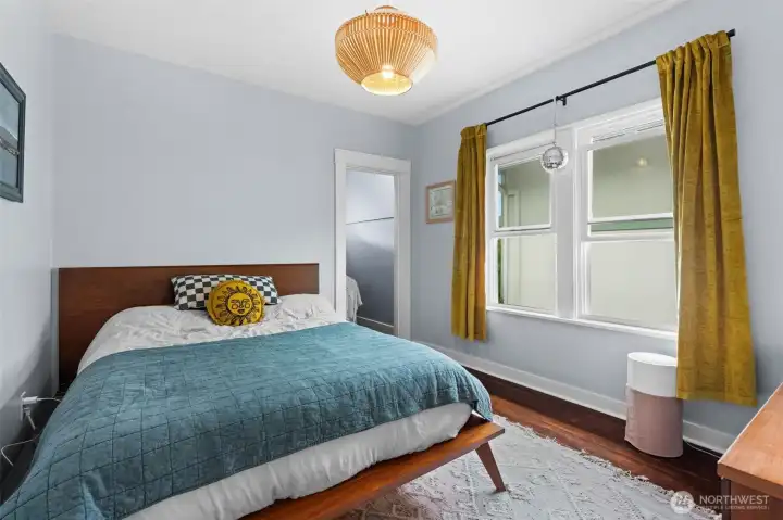 One of two main floor bedrooms.