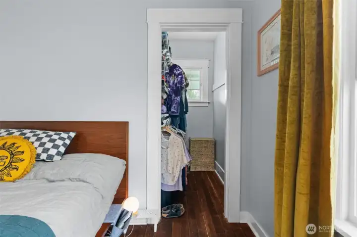 This one has a walk in closet.