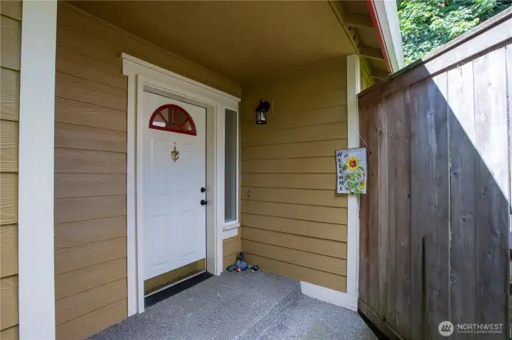 Entryway into the home Entryway into the home