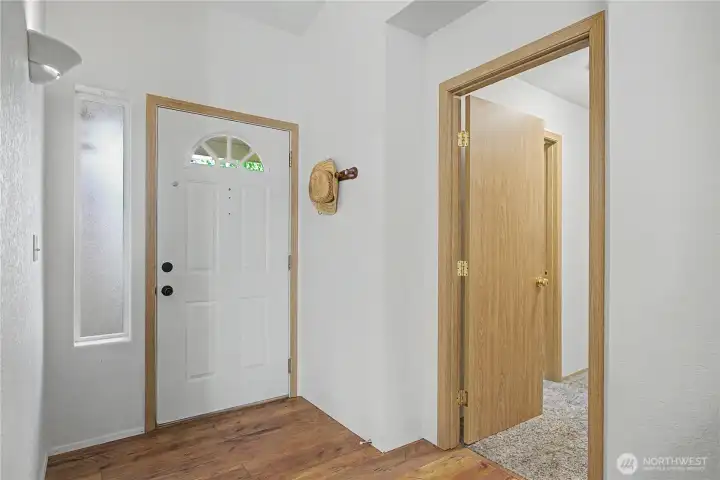 Once entering into the home the room off to the Left is the 2nd bedroom which also has it's own bathroom. Once entering into the home the room off to the Left is the 2nd bedroom which also has it's own bathroom.