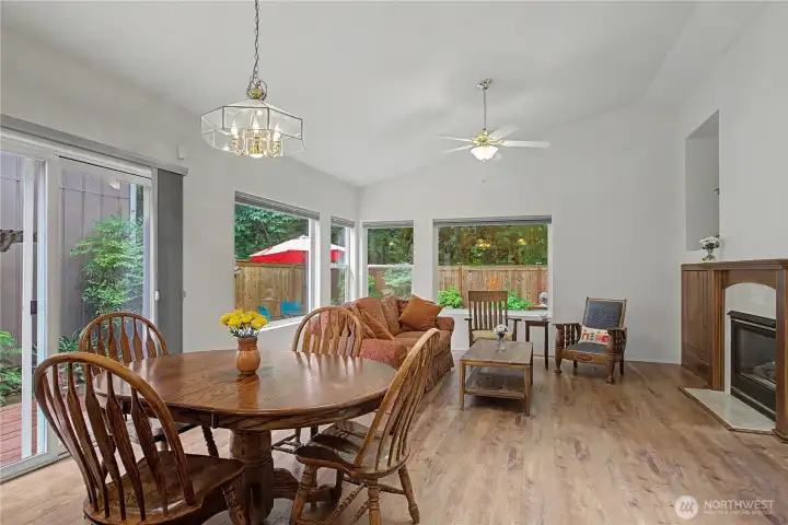 Dining area and open space living room Dining area and open space living room