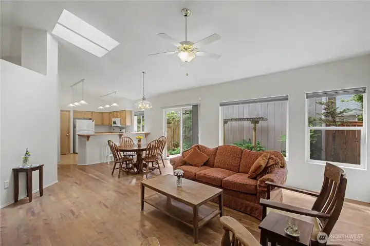 Another view of the living room. The sliding glass doors lead to back patio. Another view of the living room. The sliding glass doors lead to back patio.