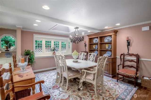 Dining room with gorgeous windows