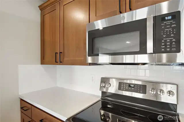 Electric Stove and stainless-steel appliances