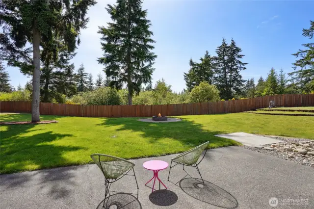 Patio just off living room