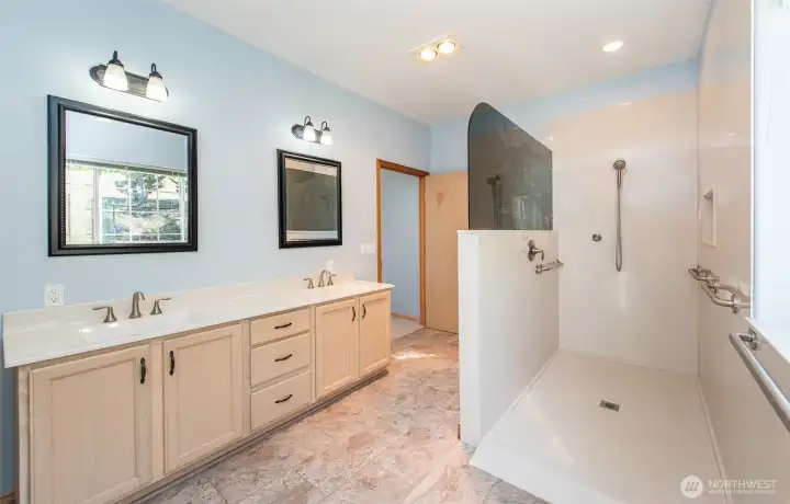 ADA compliant shower.