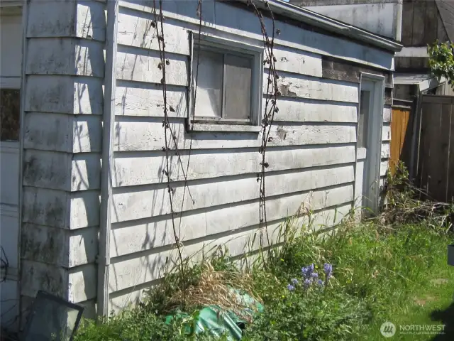 side of garage