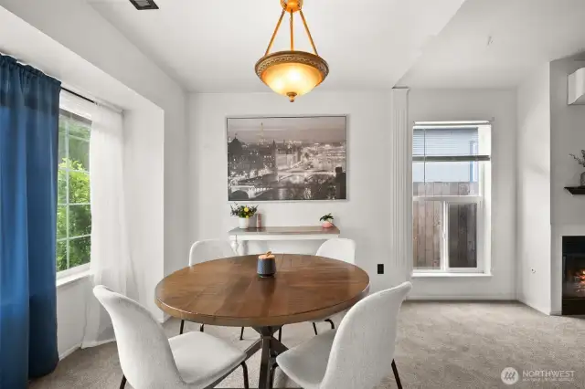 Spacious Area for 6 Person Table! All that extra light!
