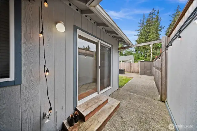 Private Back Door Slider