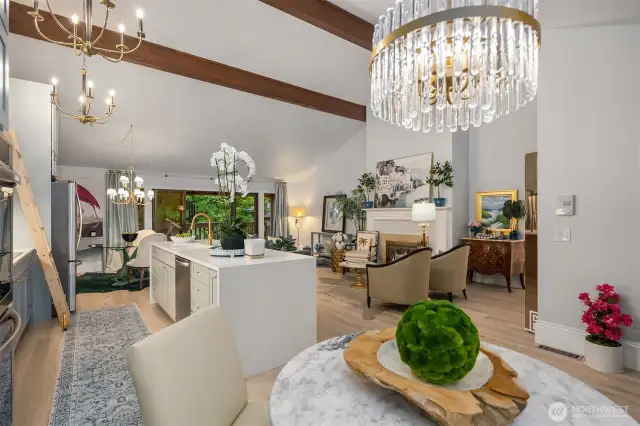 14 foot Vaulted Ceilings