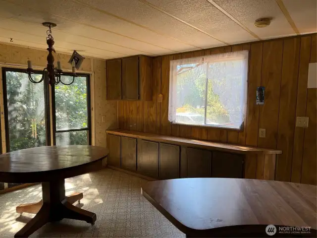 Lots of storage with a buffet for entertaining!