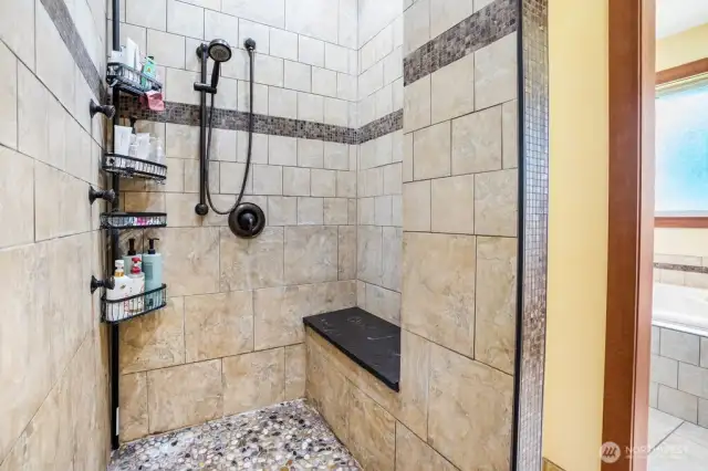 Primary walk in shower