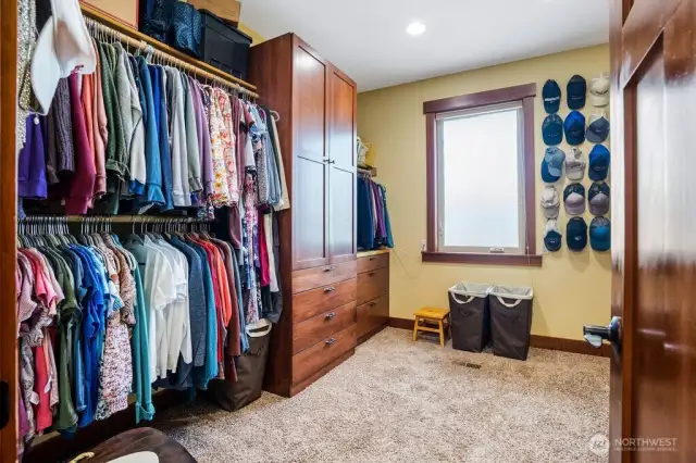 Extra large walk in closet in Primary