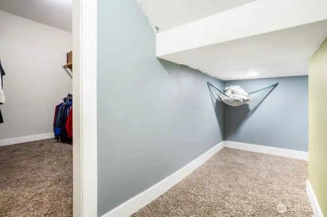 More storage located off bedroom 2 down stairs