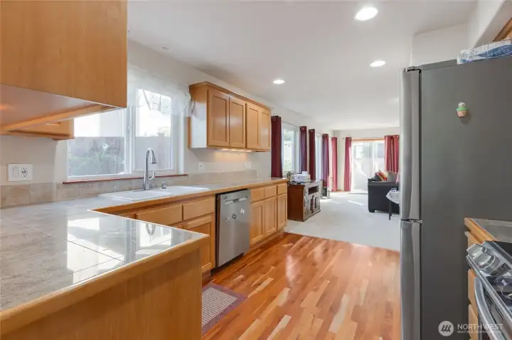 This picture gives you a good feel for this home's ideal circular flow, no chopped up spaces here!