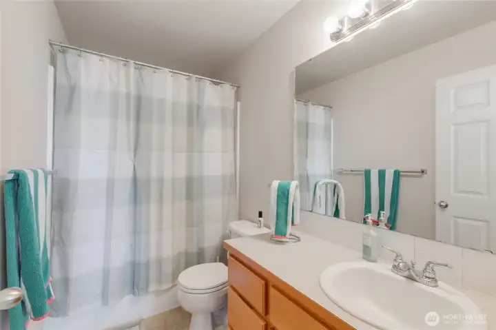 The main bathroom upstairs.