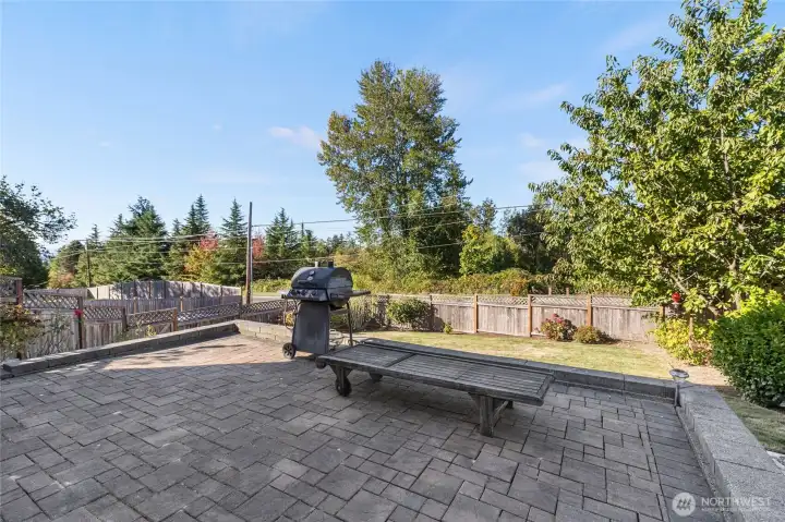 Step outside onto this patio with a view! Not a neighbor in site and the western exposure offers only natural beauty, soaring eagles and wonderful sunsets.  This kind of privacy is nearly impossible to find with homes built any time around 2007.