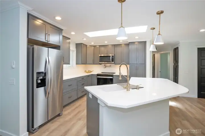Extra-large culinary retreat showcasing stunning upgrades.