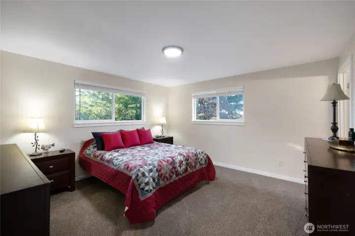 Primary bedroom with attached bath