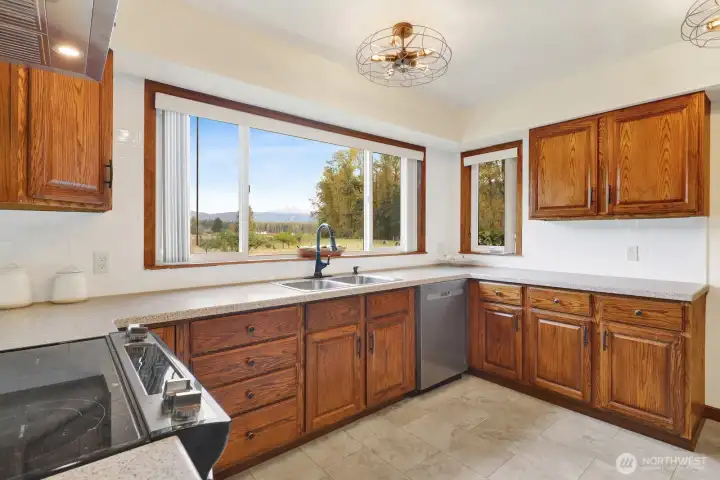 Great view and new counter tops