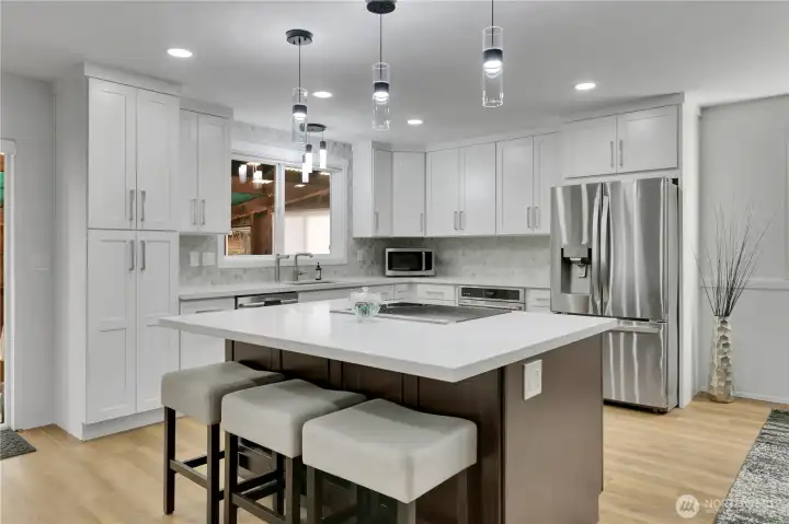 Island features large pop up ventilation