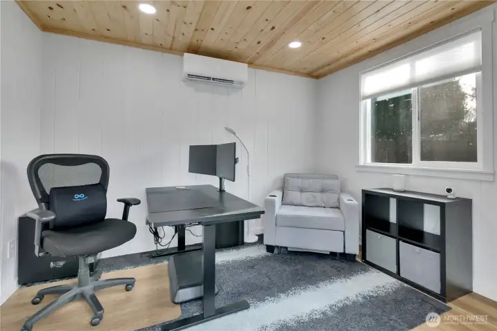 Features mini-split w/heat and A/C