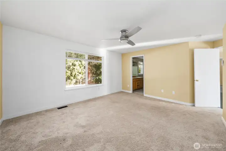 Primary en suite upstairs.