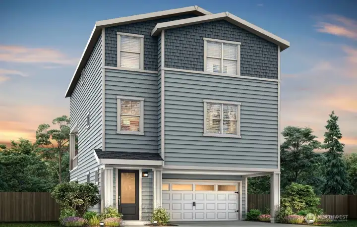 Example of the Gregory floor plan to be located at 15124 87th Place E