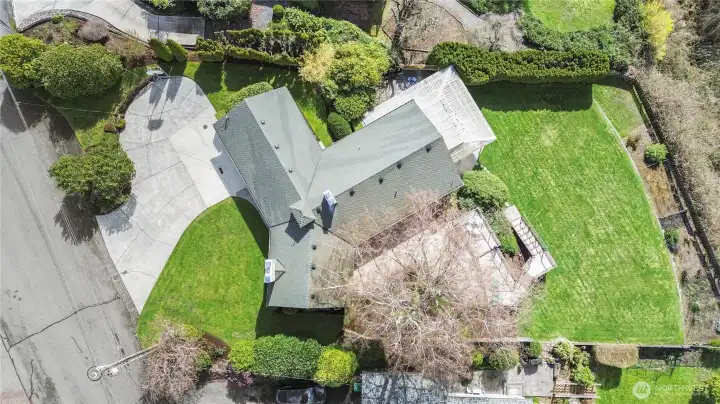 Looking down to see just how large this lot is...